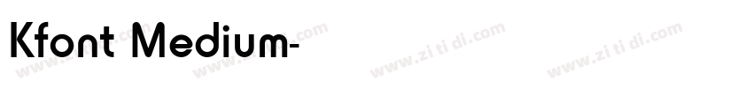 Kfont Medium字体转换